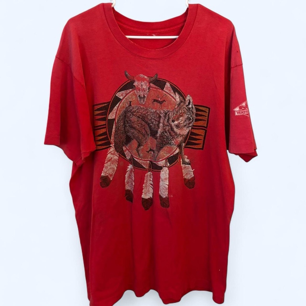 Red Vintage Graphic T-Shirt